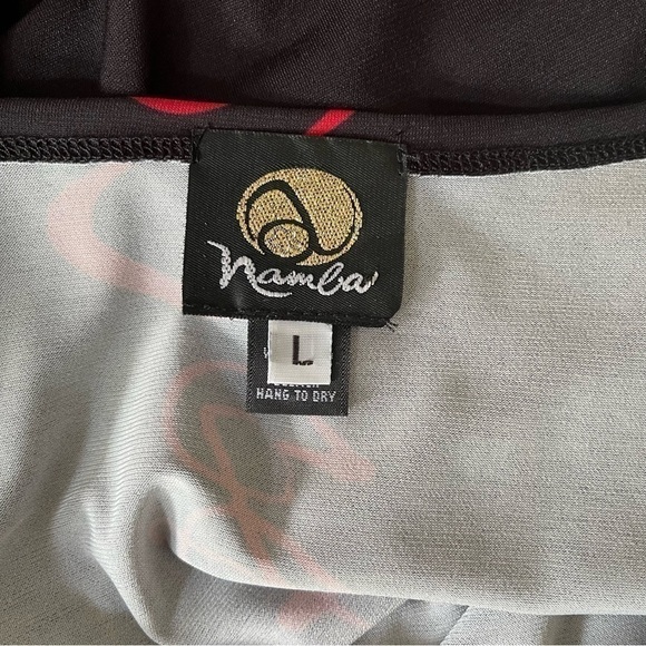 Anne Namba A-Line Graffiti Dress or Long Tunic Washable Scoop Neck 3/4 Sleeve L - Picture 4 of 11